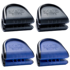 Skate Swipe Ice Skate Blade Cleaner Dryer Pack of 4 with Pouch | Skate Blade Care & Wiper Tool for Hockey & Figure Skates (Color Combo Options)