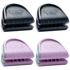 Skate Swipe Ice Skate Blade Cleaner Dryer Pack of 4 with Pouch | Skate Blade Care & Wiper Tool for Hockey & Figure Skates (Color Combo Options)