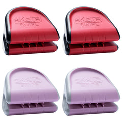 Skate Swipe Ice Skate Blade Cleaner Dryer Pack of 4 with Pouch | Skate Blade Care & Wiper Tool for Hockey & Figure Skates (Color Combo Options)