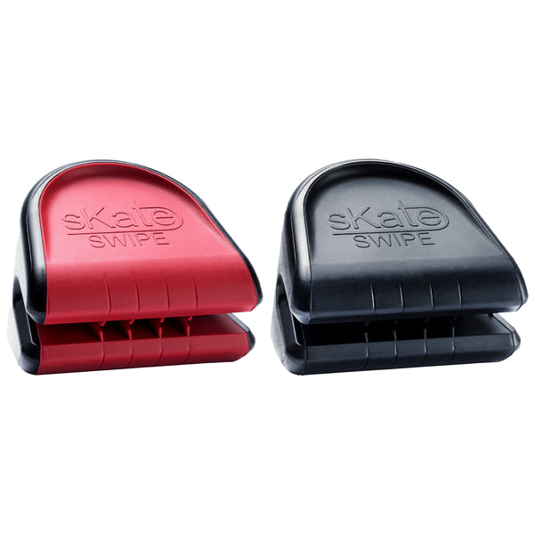 Skate Swipe Duo Ice Skate Blade Dryer Cleaner Wiper Pack of 2 with Storage Pouch | Skate Blade Care Tool for Hockey & Figure Skates