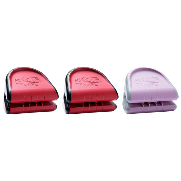 Skate Swipe Trio Ice Skate Blade Cleaner Pack of 3 with Storage Pouch | Dryer Wiper Tool for Skate Blade Care