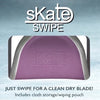 Skate Swipe Blade Cleaner Dryer Pack of 4 with Pouch | Ice Skate Dryer & Cleaner for Hockey & Figure Skates
