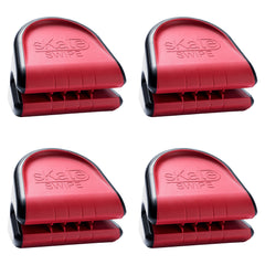 Skate Swipe Blade Cleaner Dryer Set Pack of 4 with Pouch | Ice Skate Blade Care Tool for Hockey & Figure Skates